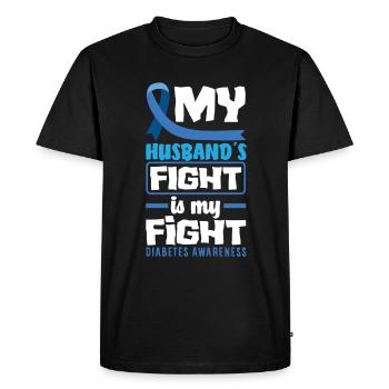 T1D Diabetes Type 1 Diabetic Gift - Men's Premium Organic T-Shirt - black - Front - Nico (187cm)