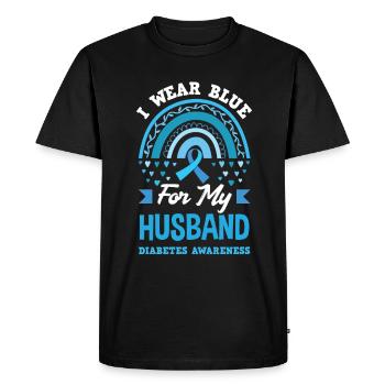 T1D Diabetes Type 1 Diabetic Gift - Men's Premium Organic T-Shirt - black - Front - Nico (187cm)