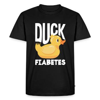 T1D Diabetes Type 1 Diabetic Gift - Men's Premium Organic T-Shirt - black - Front - Nico (187cm)