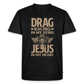 Cadeau de course de voiture drôle de course automobile - T-shirt Premium bio Homme - noir - Devant - Nico (187cm)