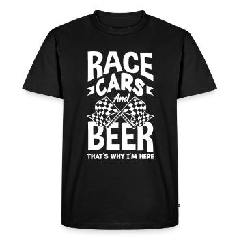 Cadeau de course de voiture drôle de course automobile - T-shirt Premium bio Homme - noir - Devant - Nico (187cm)