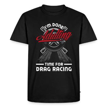 Cadeau de course de voiture drôle de course automobile - T-shirt Premium bio Homme - noir - Devant - Nico (187cm)