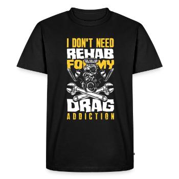 Cadeau de course de voiture drôle de course automobile - T-shirt Premium bio Homme - noir - Devant - Nico (187cm)