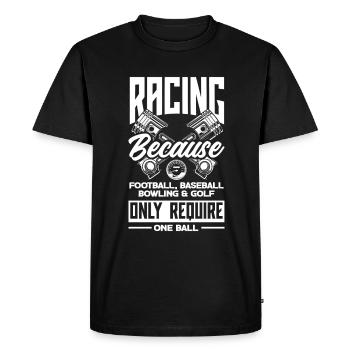 Cadeau de course de voiture drôle de course automobile - T-shirt Premium bio Homme - noir - Devant - Nico (187cm)
