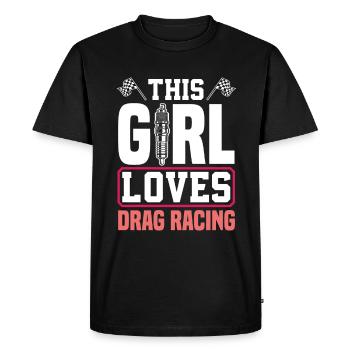 Cadeau de course de voiture drôle de course automobile - T-shirt Premium bio Homme - noir - Devant - Nico (187cm)