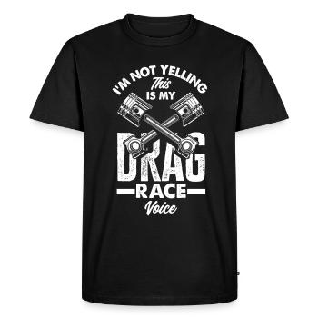 Cadeau de course de voiture drôle de course automobile - T-shirt Premium bio Homme - noir - Devant - Nico (187cm)