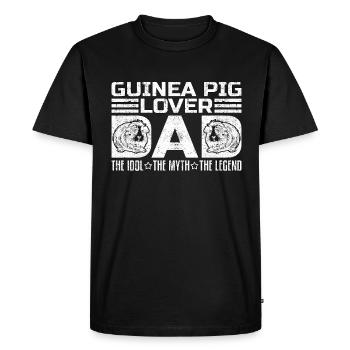 Guinea Pig Lover Dad The Idol The Guinea Pig Owner - Men's Premium Organic T-Shirt - black - Front - Nico (187cm)