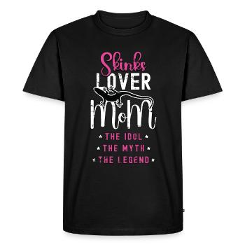 Amoureux des scinques Maman L’idole Le mythe Amoureux des reptiles - T-shirt Premium bio Homme - noir - Devant - Nico (187cm)