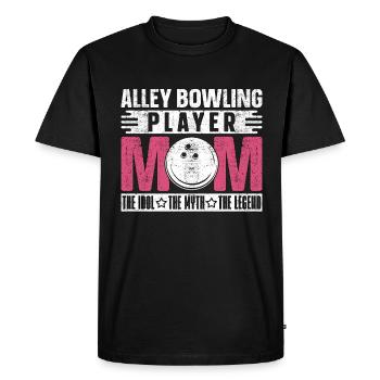 Joueur de bowling de ruelle maman l’idole aime le bowling - T-shirt Premium bio Homme - noir - Devant - Nico (187cm)