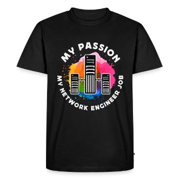 Network Engineer My Passion My Computer Science - Men's Premium Organic T-Shirt - black - Front - Nico (187cm)