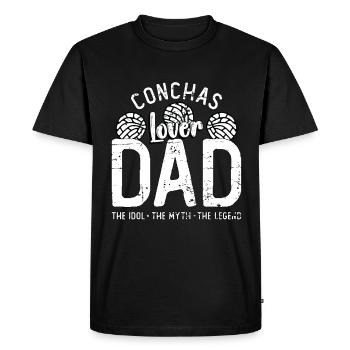Conchas Amant Papa L’Idole Le Mythe Le Chignon Sucré - T-shirt Premium bio Homme - noir - Devant - Nico (187cm)