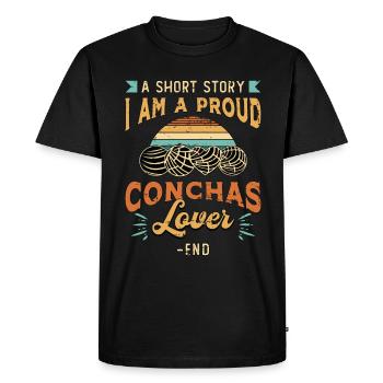 Conchas Lover Une histoire courte Je suis un amateur de pâtisserie - T-shirt Premium bio Homme - noir - Devant - Nico (187cm)