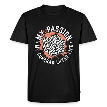 Conchas Lover Ma Passion Mes Conchas Mexicain Sucré - T-shirt Premium bio Homme - noir - Devant - Nico (187cm)