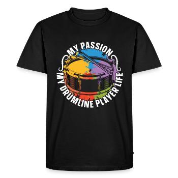Drumline Player My Passion My Drumline Drummer - T-shirt Premium bio Homme - noir - Devant - Nico (187cm)