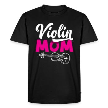 Violon Violon Violoniste Joueur de violon - T-shirt Premium bio Homme - noir - Devant - Nico (187cm)