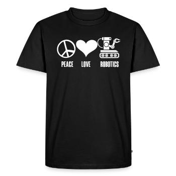 Programmeur de robots robotiques - T-shirt Premium bio Homme - noir - Devant - Nico (187cm)