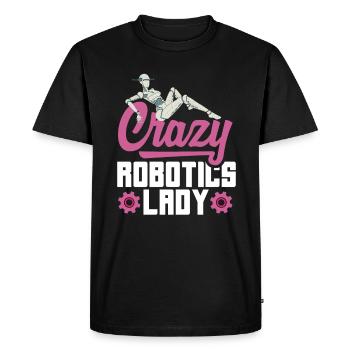 Programmeur de robots robotiques - T-shirt Premium bio Homme - noir - Devant - Nico (187cm)