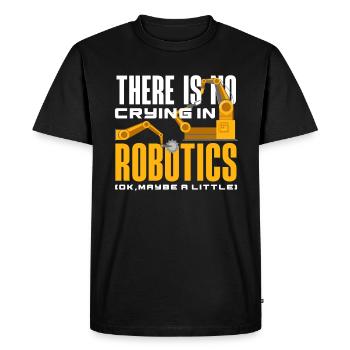 Programmeur de robots robotiques - T-shirt Premium bio Homme - noir - Devant - Nico (187cm)
