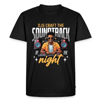 Disc Jockey DJs Craft The Soundtrack Music Lover - Men's Premium Organic T-Shirt - black - Front - Nico (187cm)