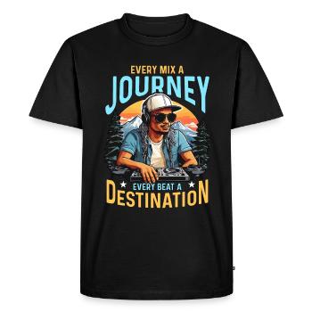 Disc Jockey Chaque Mix Un DJ Musique Disc Jockeys - T-shirt Premium bio Homme - noir - Devant - Nico (187cm)
