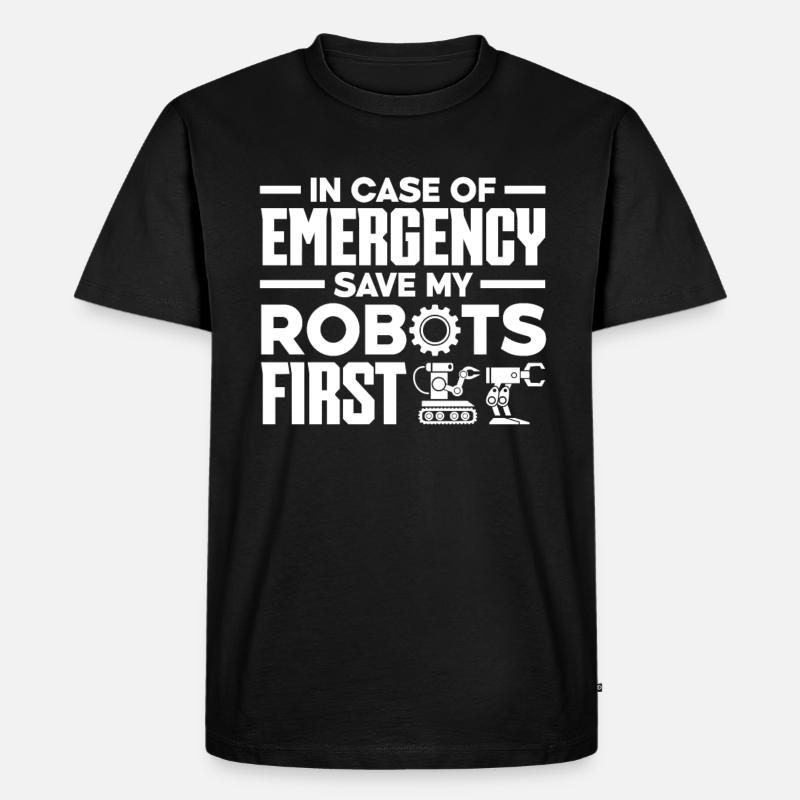 Programmeur de robots robotiques - T-shirt Premium bio Homme - noir