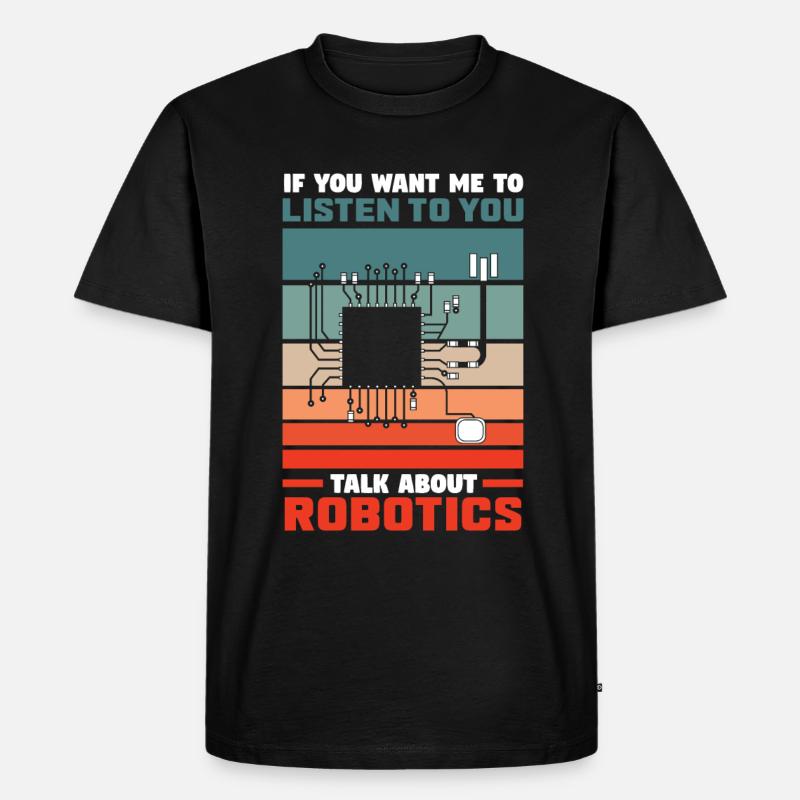 Programmeur de robots robotiques - T-shirt Premium bio Homme - noir