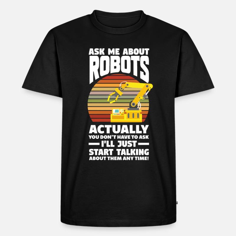 Programmeur de robots robotiques - T-shirt Premium bio Homme - noir
