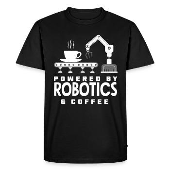 Programmeur de robots robotiques - T-shirt Premium bio Homme - noir - Devant - Nico (187cm)