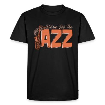 Musique jazz Nous avons le style jazz Saxophoniste - T-shirt Premium bio Homme - noir - Devant - Nico (187cm)