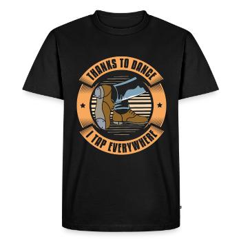 Claquettes Grâce À La Danse Aime Danser Danseuse De claquettes - T-shirt Premium bio Homme - noir - Devant - Nico (187cm)