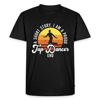 Tap Dancer A Short Story I Am Contemporary Dancer - Men's Premium Organic T-Shirt - black - Front - Nico (187cm)