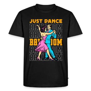 Danse de salon Just Dance Danse de salon Sport - T-shirt Premium bio Homme - noir - Devant - Nico (187cm)