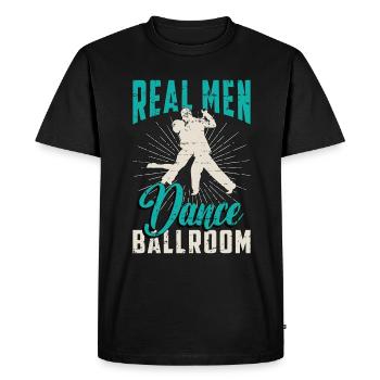 Danse de salon De vrais hommes Danse de salon Sport - T-shirt Premium bio Homme - noir - Devant - Nico (187cm)