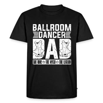 Danseur de salon Papa L’idole Le mythe Piste de danse - T-shirt Premium bio Homme - noir - Devant - Nico (187cm)