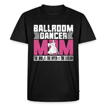 Danseuse de salon Maman L’idole aime la danse de salon - T-shirt Premium bio Homme - noir - Devant - Nico (187cm)