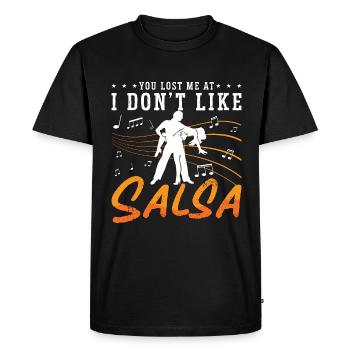 Danse Salsa Tu Mas Perdu Danse Mambo Danseuse Salsa - T-shirt Premium bio Homme - noir - Devant - Nico (187cm)