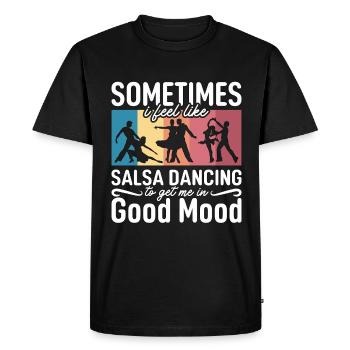 Salsa Dance Sometimes I Feel Dancing Salsa Dancer - Men's Premium Organic T-Shirt - black - Front - Nico (187cm)