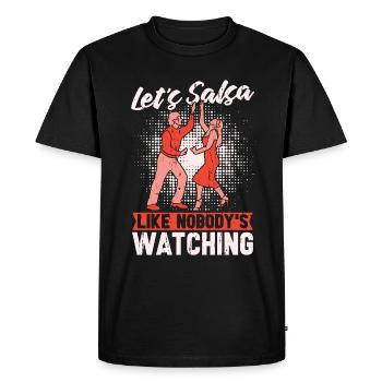 Salsa Dance Let's Salsa Like Dancing Salsa Dancer - Men's Premium Organic T-Shirt - black - Front - Nico (187cm)