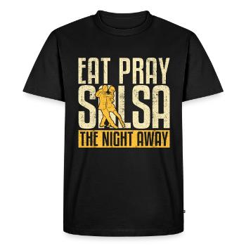 Salsa Danse Manger Priez Salsa La Nuit SDance Sport - T-shirt Premium bio Homme - noir - Devant - Nico (187cm)