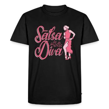 Salsa Dance Salsa Diva Mambo Dancing Dance Sport - Men's Premium Organic T-Shirt - black - Front - Nico (187cm)