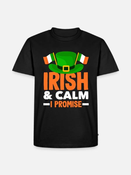 Funny Irishman Ireland Gift - Men's Premium Organic T-Shirt - black