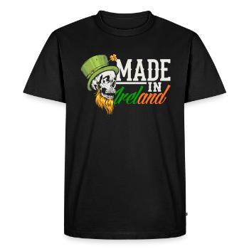 Drôle d’irlandais Irlande cadeau - T-shirt Premium bio Homme - noir - Devant - Nico (187cm)