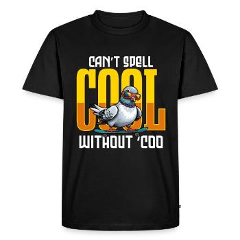 Le pigeon voyageur ne peut pas être cool sans l’amour des oiseaux - T-shirt Premium bio Homme - noir - Devant - Nico (187cm)
