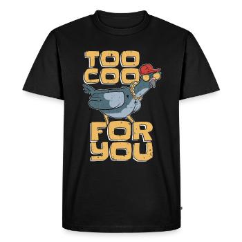 Pigeon voyageur trop roucouler pour vous élevage de pigeons - T-shirt Premium bio Homme - noir - Devant - Nico (187cm)