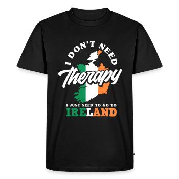Drôle d’irlandais Irlande cadeau - T-shirt Premium bio Homme - noir - Devant - Nico (187cm)