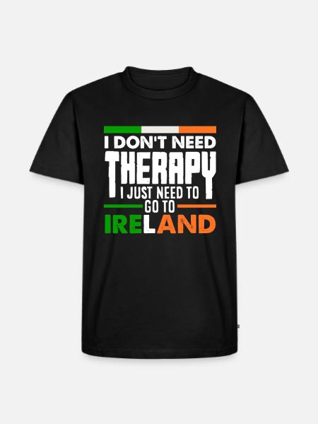 Funny Irishman Ireland Gift - Men's Premium Organic T-Shirt - black