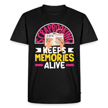 Memory Book, Scrapbook, Scrapbook, Scrapbook, Scrapbook - Men's Premium Organic T-Shirt - black - Front - Nico (187cm)