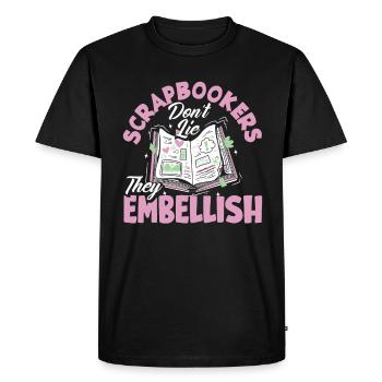 Memory Book, Scrapbook, Scrapbook, Scrapbook, Scrapbook - Men's Premium Organic T-Shirt - black - Front - Nico (187cm)