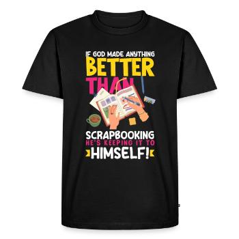 Memory Book, Scrapbook, Scrapbook, Scrapbook, Scrapbook - Men's Premium Organic T-Shirt - black - Front - Nico (187cm)