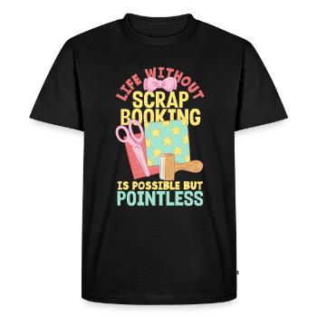 Memory Book, Scrapbook, Scrapbook, Scrapbook, Scrapbook - Men's Premium Organic T-Shirt - black - Front - Nico (187cm)